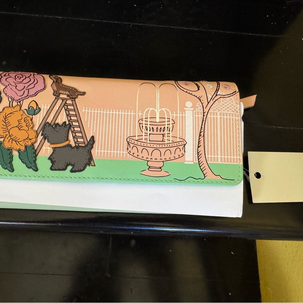 Radley London and Green Women's Wallet with Dog Design